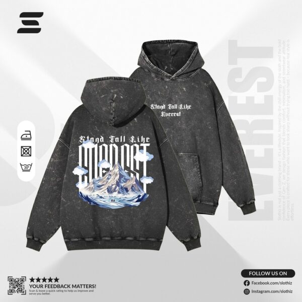Everest- Acid Wash Hoodie