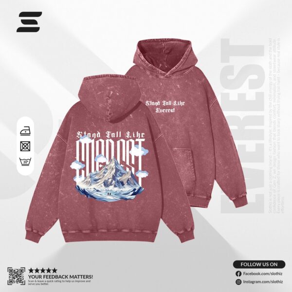 Maroon Acid Wash Everest