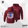 Maroon Drop Shoulder Hoodie
