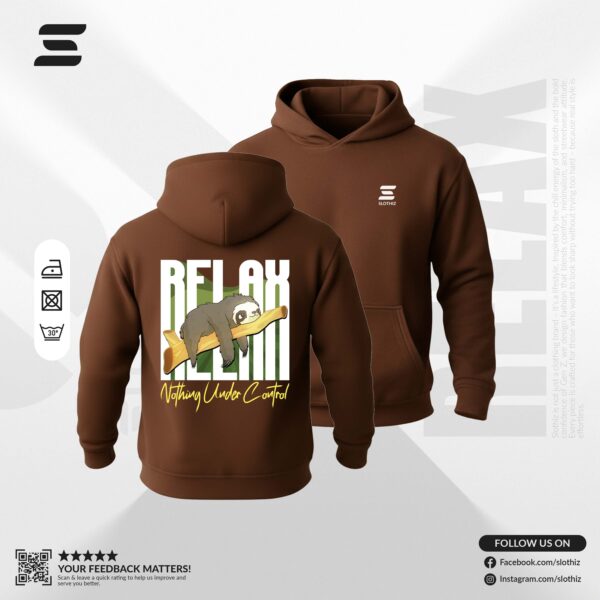 relax drop shoulder hoodie