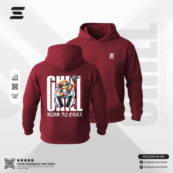 Born to Chill- Drop Shoulder Hoodie