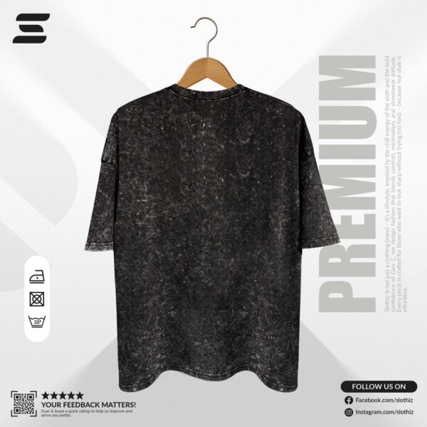 Venom-Drop Shoulder-Acid Wash T-shirt